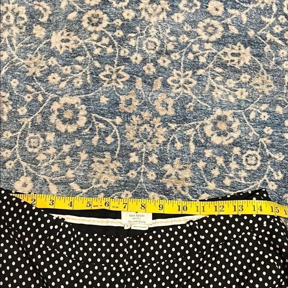 Kate Spade Margaux Cafe Dot Cropped Polka Dot Design Textured Pockets Pants